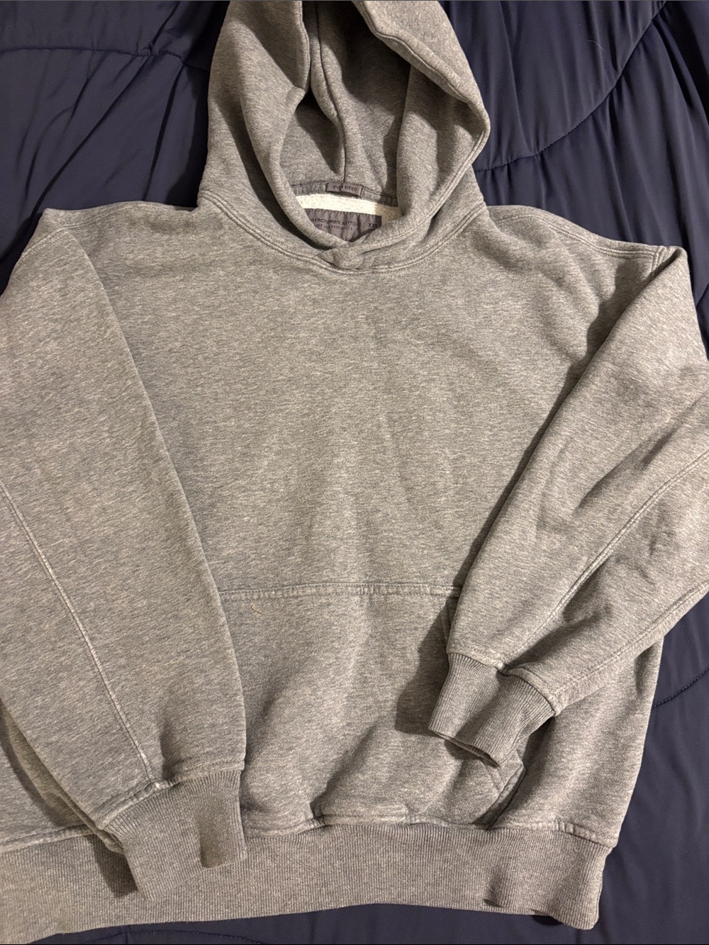 Abercrombie & Fitch Heather Gray Hooded Pullover